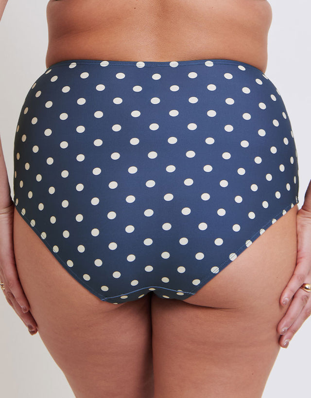 Flirtelle Salento Coast High Waist Bikini Brief Polka Dot Print