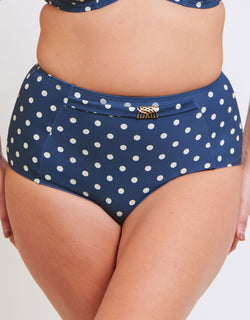 Flirtelle Salento Coast High Waist Bikini Brief Polka Dot Print