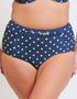 Flirtelle Salento Coast High Waist Bikini Brief Polka Dot Print