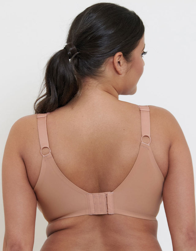 Flirtelle Spacer T-Shirt Plunge Bra Latte