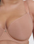 Flirtelle Spacer T-Shirt Plunge Bra Latte