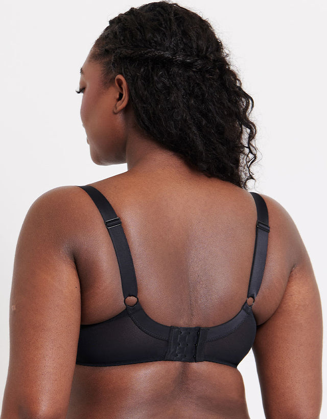 Flirtelle Swirl Balcony Bra Black