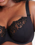 Flirtelle Swirl Balcony Bra Black