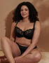Flirtelle Swirl Balcony Bra Black