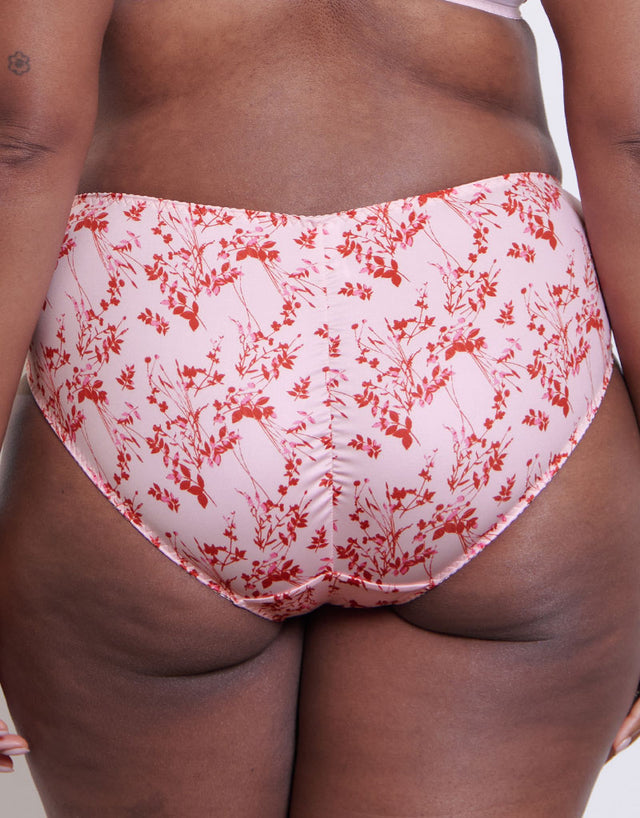Flirtelle Swirl Brief Blush/Red Print
