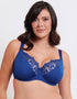 Flirtelle Swirl Balcony Bra Cobalt Blue