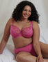 Flirtelle Swirl Balcony Bra Magenta Pink