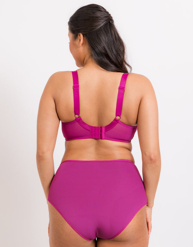 Flirtelle Swirl Balcony Bra Orchid