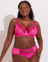 Flirtelle Swirl Balcony Bra Pink Zebra Print