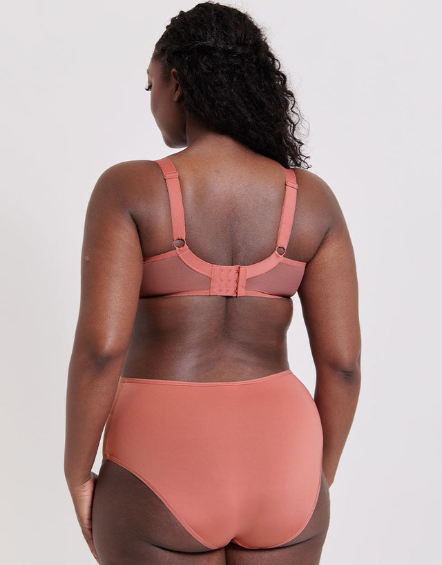 Flirtelle Swirl Balcony Bra Rose