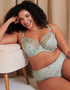 Flirtelle Everyday Full Brief Sage Green Print