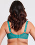Flirtelle Swirl Balcony Bra Teal Blue
