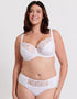 Flirtelle Swirl Balcony Bra White