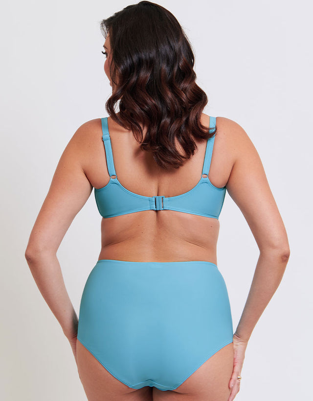 Flirtelle Verona Beach High Waist Bikini Brief Aqua Blue
