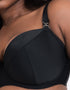 Flirtelle Verona Beach Padded Balcony Bikini Top Black