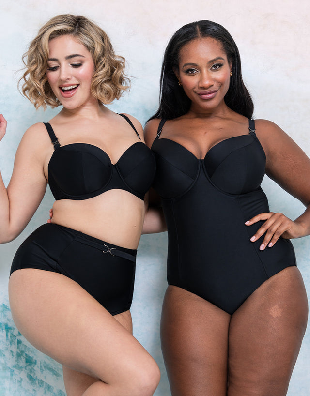 Flirtelle Verona Beach Balcony Swimsuit Black