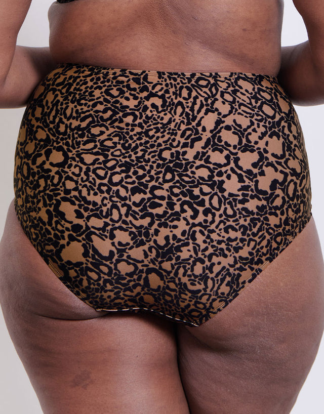 Flirtelle Verona Beach High Waist Bikini Brief Leopard Print