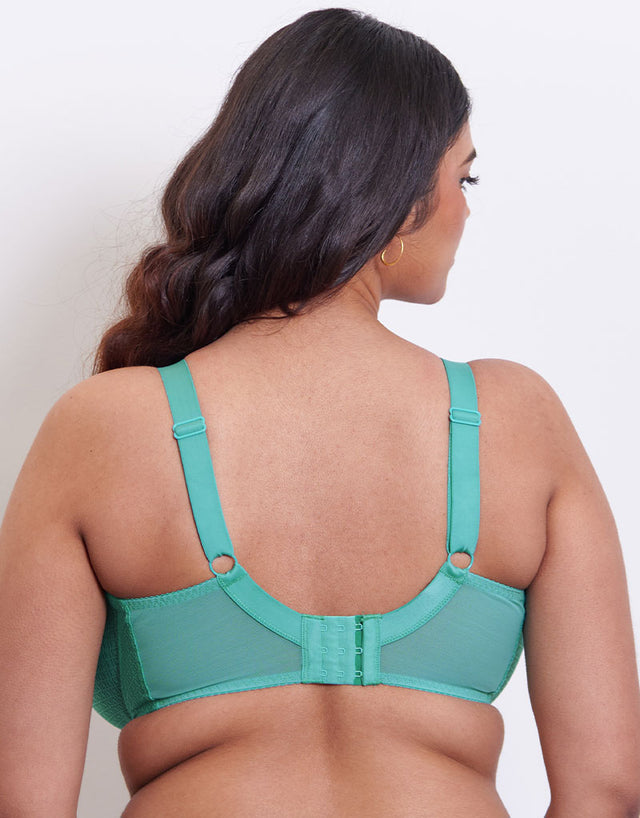 Flirtelle Viola Geo Balcony Bra Bright Teal