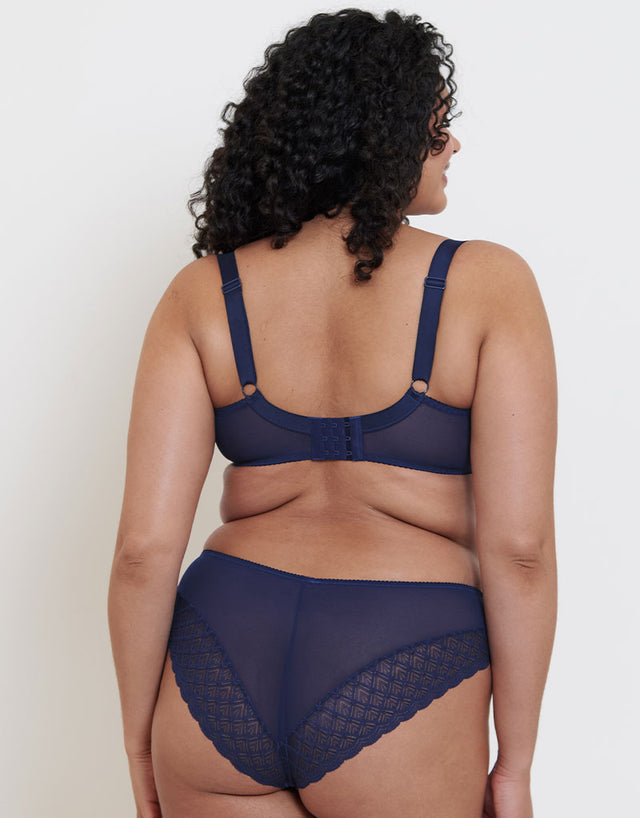 Flirtelle Viola Geo Brazilian Brief Navy Blue