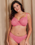 Flirtelle Viola Geo Balcony Bra Rose Pink