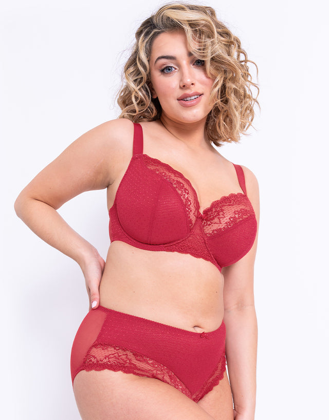 Flirtelle Viola Balcony Bra Red