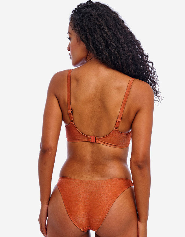Arizona Wave High Leg Bikini Brief Golden Hour Orange