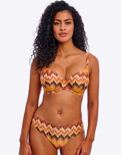 Freya Arizona Wave Plunge Bikini Top Horizon Print