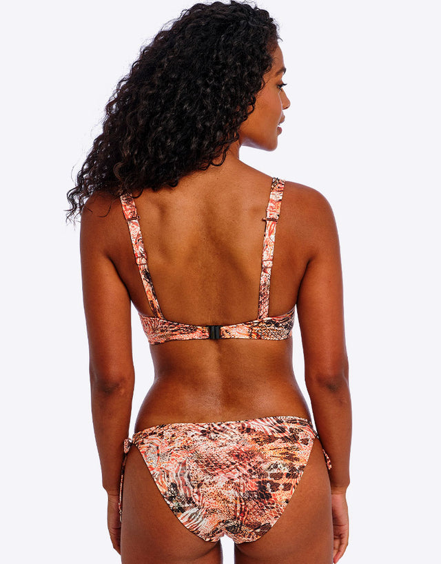 Freya Desert Cat High Apex Bikini Top Sunset Print