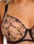 Freya Entwined Plunge Bra Tattoo Black/Latte