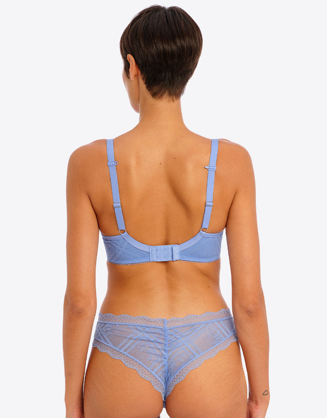 Freya Fatale Moulded Plunge Bra Cornflower Blue