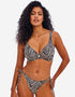 Freya Fiji Falls High Apex Plunge Bikini Top Black Stripe