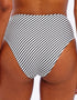 Freya Jewel Cove High Waist Bikini Brief Black Stripe