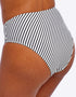 Freya Jewel Cove High Waist Bikini Brief Black Stripe