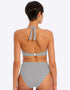 Freya Jewel Cove High Waist Bikini Brief Black Stripe