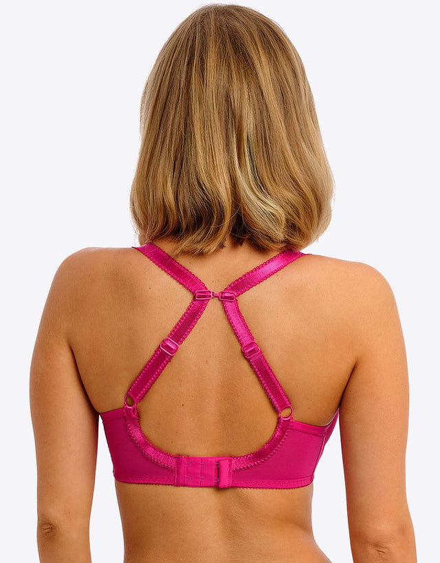 Freya Laurine Moulded Plunge T-Shirt Bra Raspberry Pink