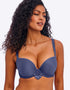Freya Loveland Moulded Plunge T-Shirt Bra Boudoir Dusk Blue