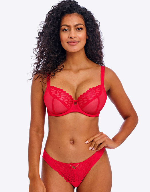 Freya Loveland Plunge Bra Bombshell Chilli Red