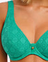 Freya Nomad Nights High Apex Plunge Bikini Top Marine Green