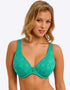 Freya Nomad Nights High Apex Plunge Bikini Top Marine Green