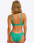 Freya Nomad Nights High Apex Plunge Bikini Top Marine Green
