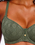Freya Nomad Nights Padded Sweetheart Bikini Top Sage Green