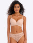 Freya Offbeat Moulded Plunge Bra Natural Beige