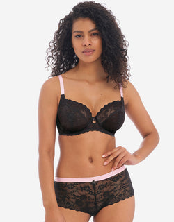 Freya Offbeat Plunge Bra Black