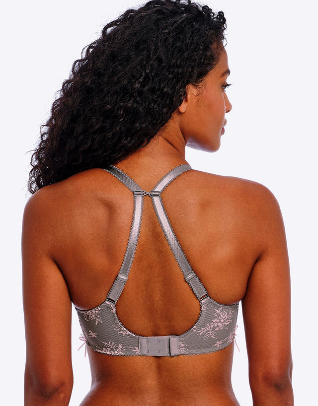 Freya Offbeat Decadence Side Support Bra Grey/Pink