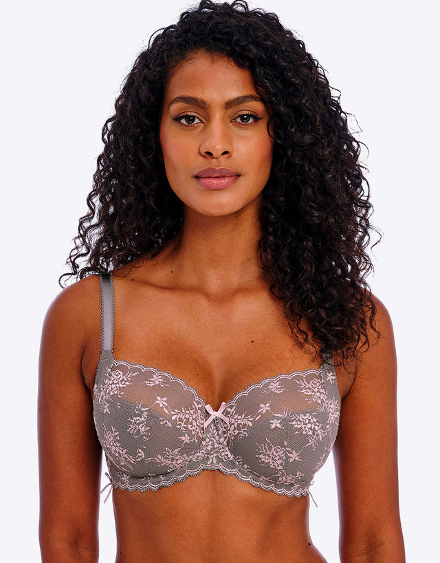 Freya Offbeat Decadence Side Support Bra Grey/Pink