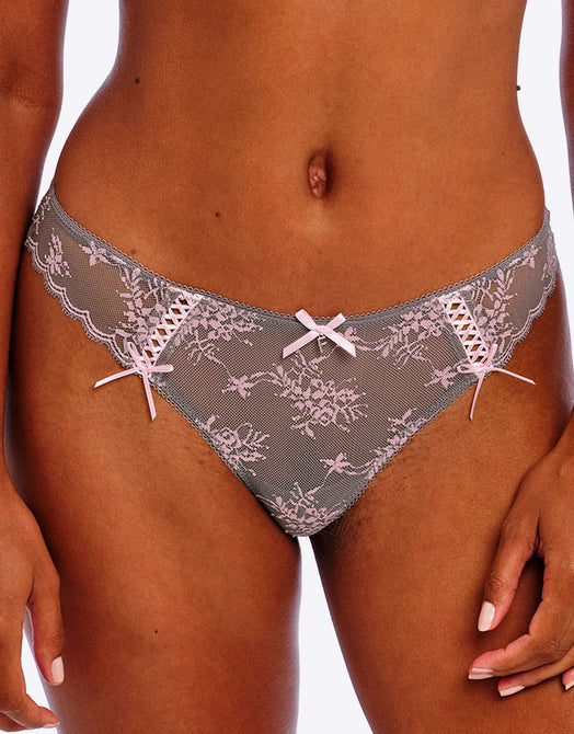 Freya Offbeat Decadence Brazilian Brief Grey/Pink