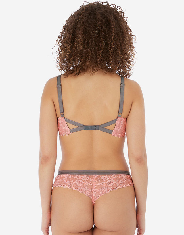 Freya Offbeat Plunge Bra Rosehip Pink