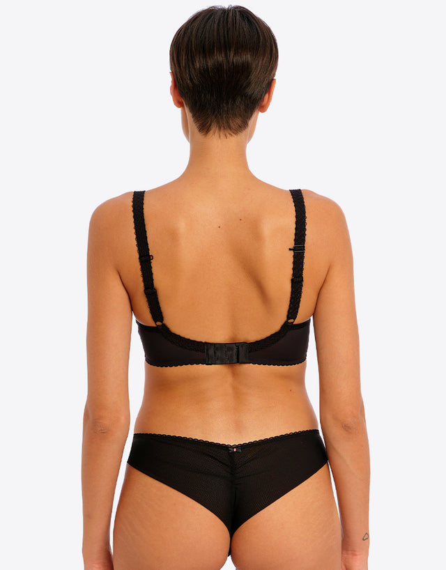 Freya Rose Blossom Moulded Plunge T-shirt Bra Black