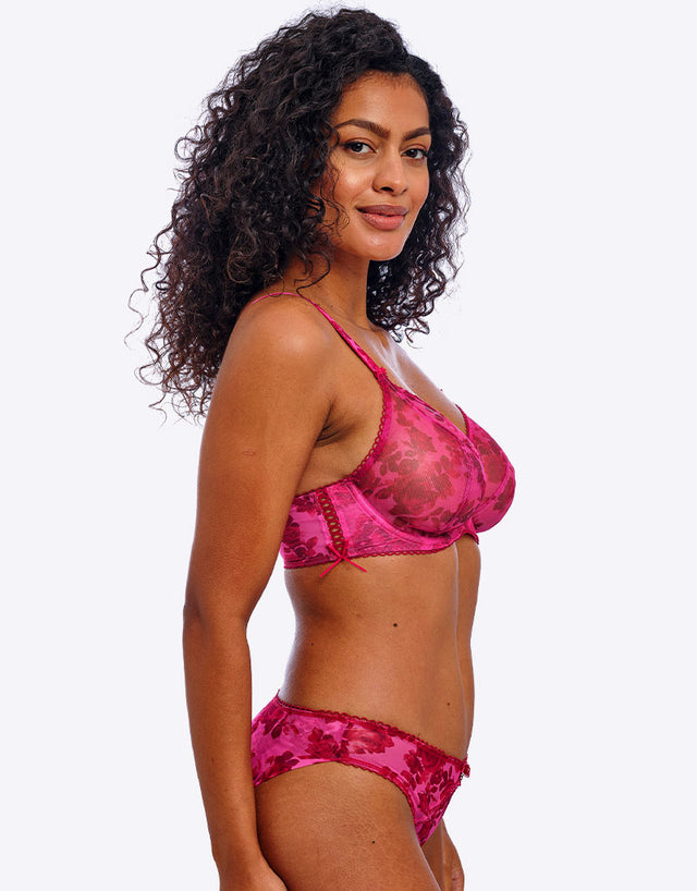 Freya Rose Blossom Plunge Bra Red Rose