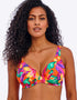 Freya Sun Haze High Apex Bikini Top Mandarin Print